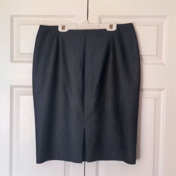 Grey Blue Pencil Skirt by Anne Klein - Picture 4 of 7